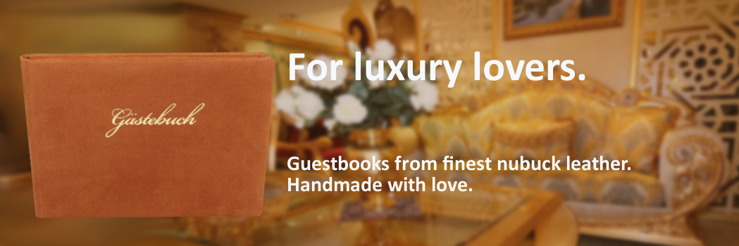 Nubuk Leather Guestbooks