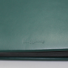 Daily Desk File Sorter with Green Smooth Full Cowhide Cover