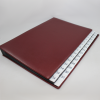Daily Desk File Sorter with Wine Red Smooth Full Cowhide Cover