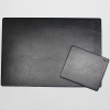 Leather Desk Pad with Matching Mousepad in Black