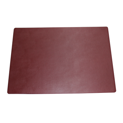 Leather Desk Pad with Matching Mousepad in Burgundy