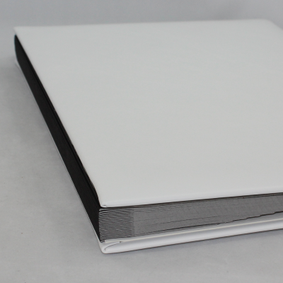 Signature Folder made of Smooth Full Grain Leather in White - Vera Donna