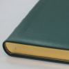 Guest Book in smooth green Leather with gilt block