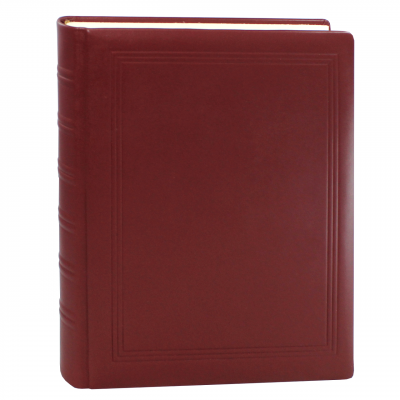 Guest Book Smooth Leather wine red