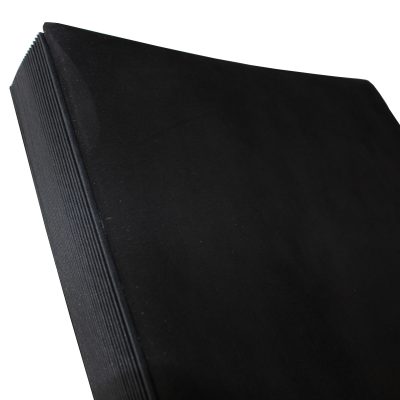 Desk File Sorter made of black nubuk leather