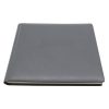 Modern guest book made of gray leather in landscape format