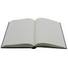 Modern Guest Book made of smooth Leather in Gray with hand-torn Deckle Pad